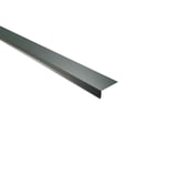 Dakgootprofiel aluminium mosgroen RAL 6005, 0,70 mm, hoofdaanzicht schuin van boven