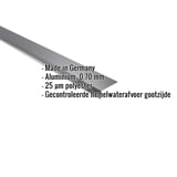 Dakgootprofiel aluminium 0,70 mm antracietgrijs met ingebedde productdetails en herkomstland