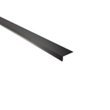 Dakgootprofiel Gitzwart RAL 9005 staal 0,50 mm, 25 µm polyester, hoofdaanzicht schuin van boven