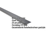 Dakgootprofiel antracietgrijs, 0,63 mm staal, met ingebedde specificaties