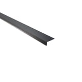 Dakgootprofiel antracietgrijs (RAL 7016) van 0,75 mm staal, schuin van boven