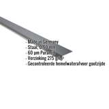Dakgootprofiel antracietgrijs, 0,50 mm staal met Puramid coating, specificaties weergegeven