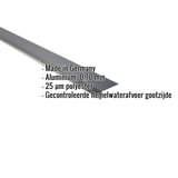 Dakgootprofiel aluminium antracietgrijs met ingebouwde gegevens over materiaal en coating