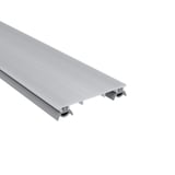 ECO bovenprofiel 16 mm van blank aluminium met grijze afdichtingen, hoofdweergave