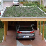 EPDM dakfolie zwart 1,20 mm als onderlaag voor een groendak op een carport