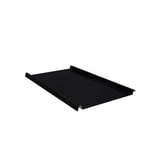 Felsplaat 33/500-LE zwart, 0,50 mm, matpolyester, bovenaanzicht schuin