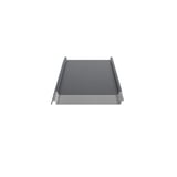 Doorsnede van de felsdakpan 33/500-LE Antracietgrijs met 0,50 mm dikte en Puramid coating