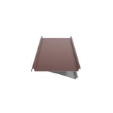 Felsdakpan 33/500-LE aluminium roodbruin, doorsnede schuin van onderen