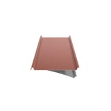 Schuine doorsnede felsdakplaat 33/500-LE Koperbruin (RAL 8004) met anti-condensvlies