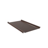 Staande felsplaat 33/500-LE in Sepiabruin (RAL 8014) met 25 µm polyestercoating, hoofdaanzicht