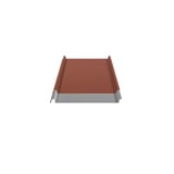 Doorsnede van de felsplaat 33/500-LE in Terracotta, toont de profielvorm en materiaallagen
