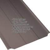 Staande felsplaat PD-510-S trapezium Chocoladebruin, schuin van boven, met ingebedde specificaties
