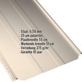 Staande felsplaat PD-510-S trapezium in licht ivoor (RAL 1015) met productgegevens