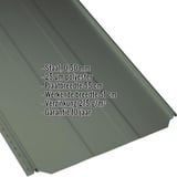 Staande felsplaat PD-510-S trapezium in chroomoxide groen, 0,50 mm dikte, met productgegevens