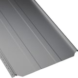 Staande naadplaat PD-510-S trapezium Zilver-Metallic, 0,50 mm dikte, schuin van boven