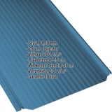 Felsplaat PD-510-S Micro in Gentiaanblauw, 0,50 mm, met ingebedde technische gegevens