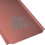Felsplaat PD-510-S Micro Koraalrood RAL 3016 met ingebedde productgegevens