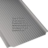 Felsplaat PD-510-S Micro, grijs aluminiumkleurig, met ingebedde productgegevens zoals materiaal en dikte