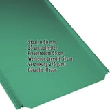 Felsplaat PD-510-S vlak, mintgroen, 0,50 mm, met ingebedde productgegevens