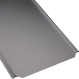 Staande felsplaat PD-510-S vlak, grijs aluminiumkleurig, detail van de profilering