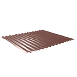 Golfplaat 18/1064 wand Roodbruin, 0,63 mm dikte, 25 µm polyestercoating, hoofdweergave
