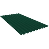 Golfplaat PF25W van staal 0,50 mm, mosgroen RAL 6005, 25 µm polyestercoating, hoofdweergave