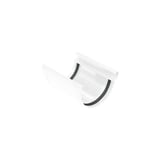 Dakgootverbinder PVC wit met zwarte rubberen afdichting, hoofdweergave