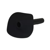 Regenwaterafvoer van zwart EPDM, 1,30 mm dik, met platte flens en cilindrische afvoerbuis