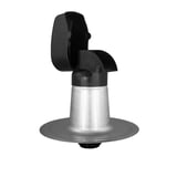 Kabeldoorvoer DACHPROTECT, aluminium, zwart en zilver-metallic, bovenklep geopend