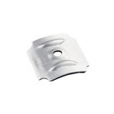 Aluminium kalot profiel 177/51 blank, met drie ribben en centrale boring, Scobalit logo