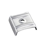 Kalot profiel 183/40 van blank aluminium met centrale boring, Scobalit logo aan zijkant