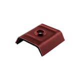 Kalot profiel 18DR 20M aluminium roodbruin RAL 8012, hoofdaanzicht