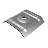 Kalot profiel 20/1100 van blank aluminium met boring, hoofdaanzicht