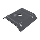 Kalot profiel 20/1100 van aluminium in grafietgrijs (RAL 7024) met boring, Weckman