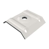 Kalot profiel 20/1100 van aluminium in Grijswit (RAL 9002) met boring, hoofdweergave