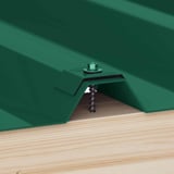 Kalot aluminium profiel 35DR 35M mosgroen RAL 6005 met schroef op damwandplaat