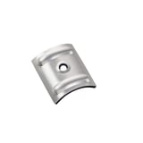 Kalot profiel 76/18 golf, blank aluminium, met afdichting, hoofdaanzicht schuin van boven