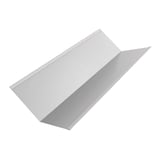 Gootplaat van staal, lichtgrijs (RAL 7035), 0,50 mm dik, met 25 µm polyester coating, hoofdaanzicht