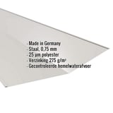 Kilgoot Zilver-Metallic, 0,75 mm staal, 25 µm polyestercoating, met ingebedde specificaties
