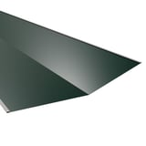 Kilgootplaat mosgroen RAL 6005, 0,50 mm staal, 60 µm Puramid coating, hoofdaanzicht