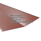 Kilgoot aluminium Roodbruin RAL 8012, 0,70 mm, met ingebedde productdetails