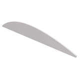 Stabilight PVC lichtkoepel 19mm, wit, gebogen, zijaanzicht