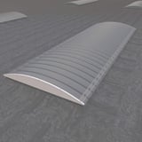 Stabilight PVC lichtkoepel 19mm, wit, gemonteerd op een grijs dak