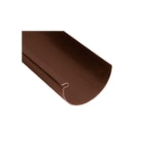 Bruin PVC dakgootstuk van Plastmo, hoofdweergave
