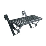 Looprooster set van verzinkt staal, antracietgrijs RAL 7016, met antislip profiel en beugels