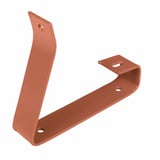 Beugel voor looprooster, terracottakleurig, van verzinkt staal, met gaten voor bevestiging