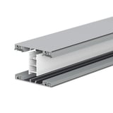 Mendiger middenprofiel 16 mm Thermo/Classic, blank, schuin van boven, met witte kunststof brug