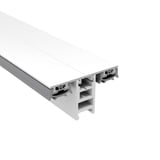 Mendiger middenprofiel 16 mm, wit, aluminium en kunststof, hoofdaanzicht