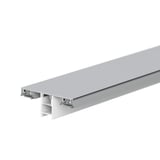 Mendiger middenprofiel van blank aluminium en kunststof, voor 6-11 mm plaatdikte, hoofdweergave