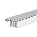 Mendiger randprofiel van aluminium en kunststof, blank, met holle kamerstructuur, hoofdweergave